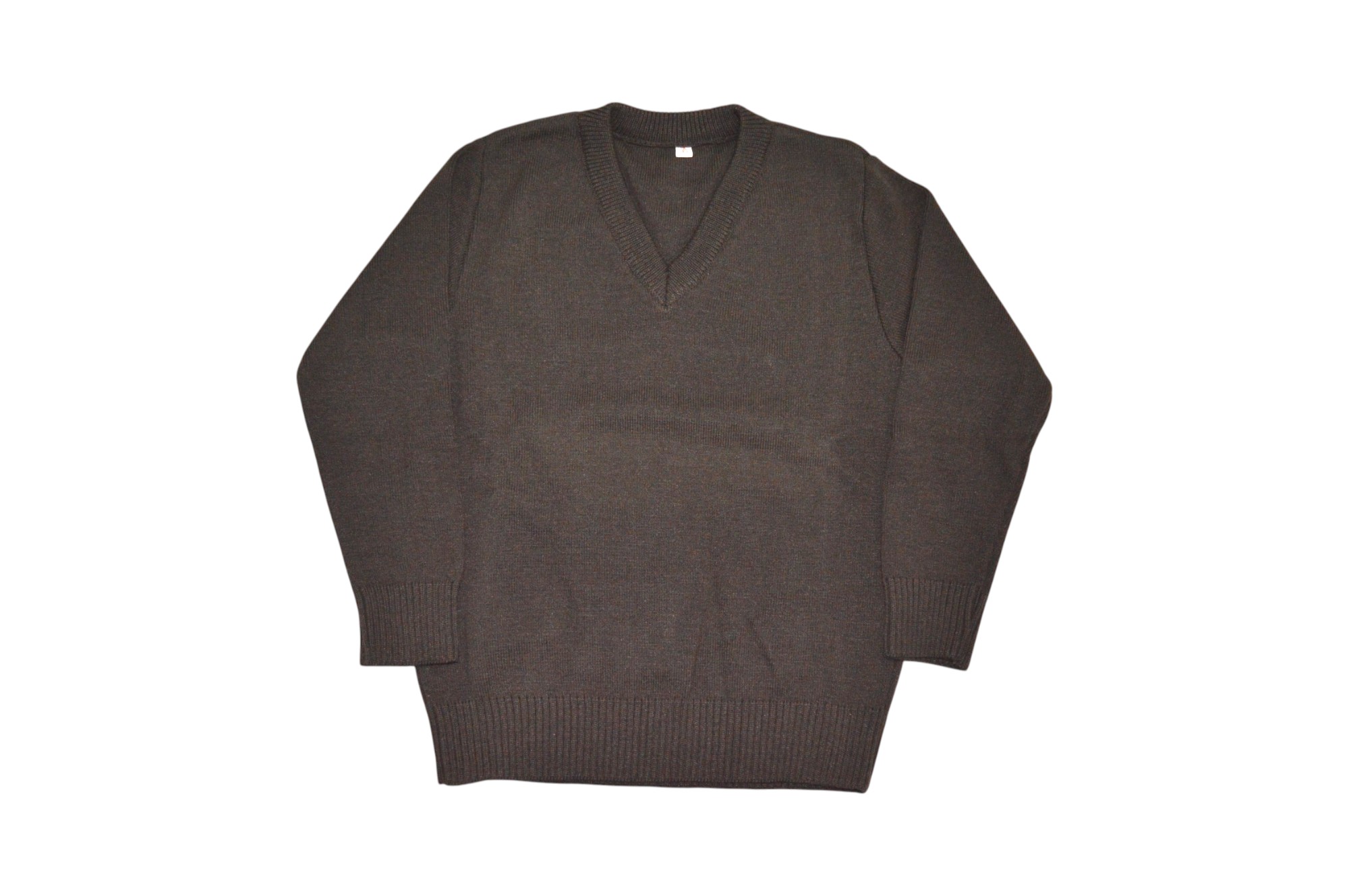 Sweater Escote V Marrón - Imagen 2