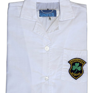 Camisa blanca manga corta DAMA - St. Patrick's School