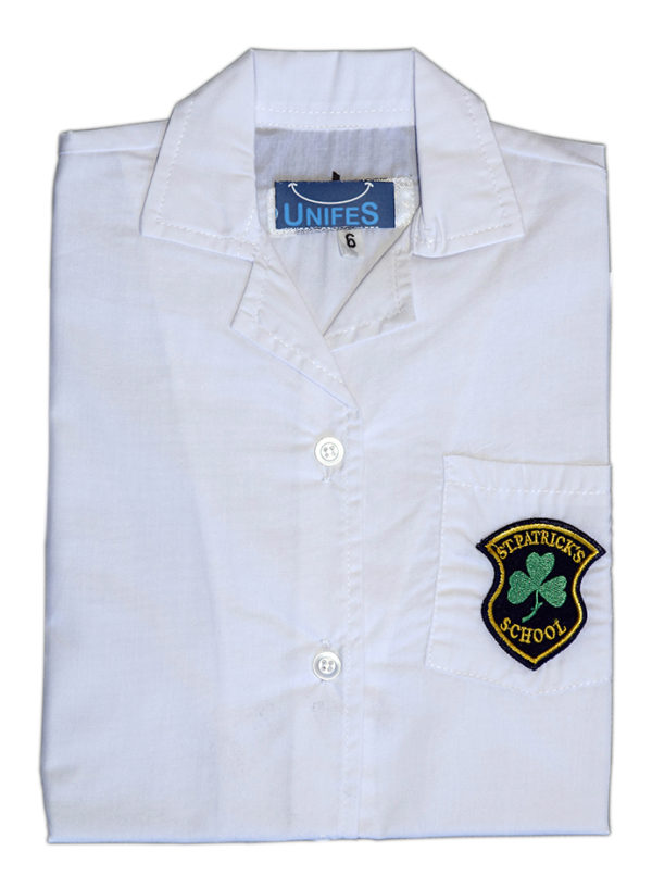 Camisa blanca manga corta DAMA - St. Patrick's School