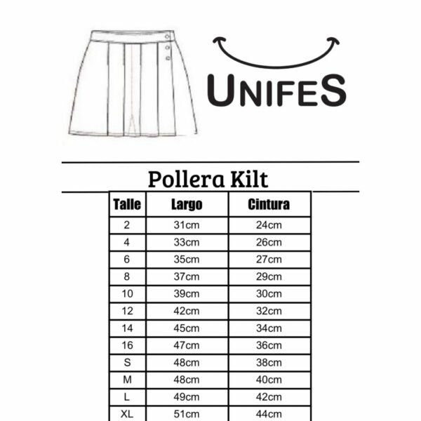 Pollera Kilt Escoces Alpaca - St. Patrick's School - Imagen 2