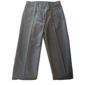 Pantalon Colegial Sarga Gris/Dama -