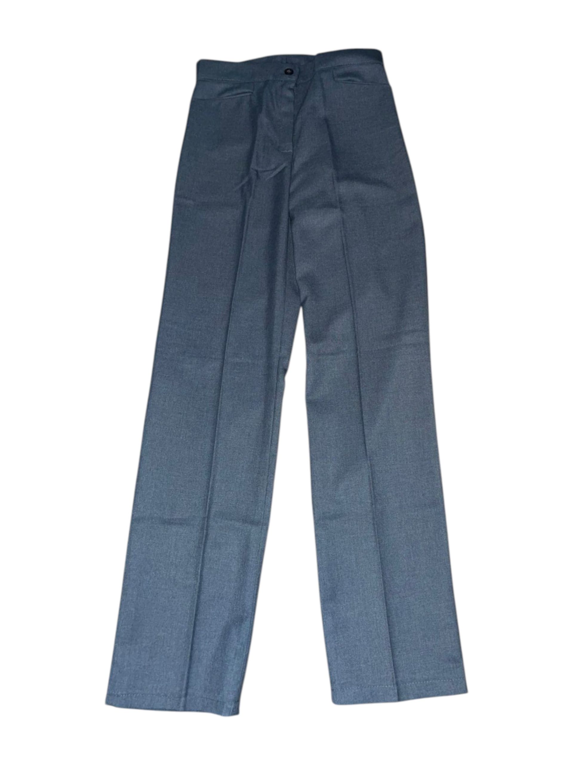 Pantalon Colegial Sarga Gris/Dama - - Imagen 2
