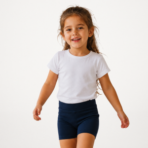 Calza Short lycra azul