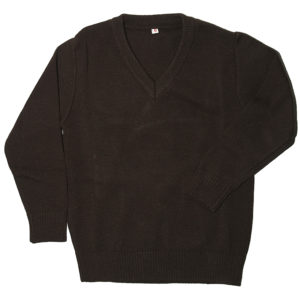 Sweater Escote V Marrón