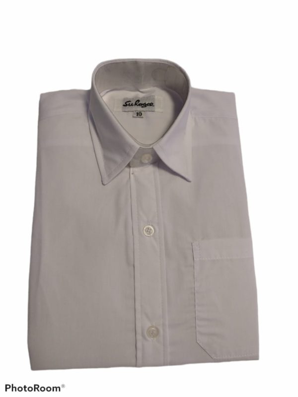 Camisa blanca Colegial Manga Larga