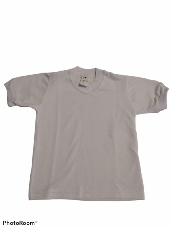 Remera Colegial Pique Manga Corta