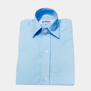 CAMISA ESCOLAR CELESTE M/ LARGA
