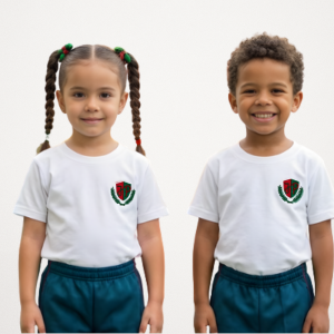 REMERA PIQUE BLANCA JARDIN DE PALERMO