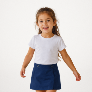 POLLERA PANTALON AZUL