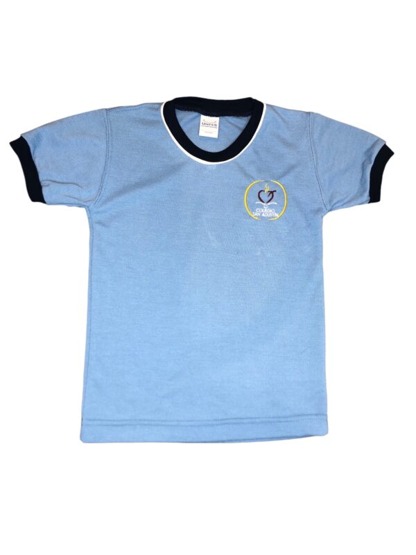 REMERA PIQUE CELESTE SA