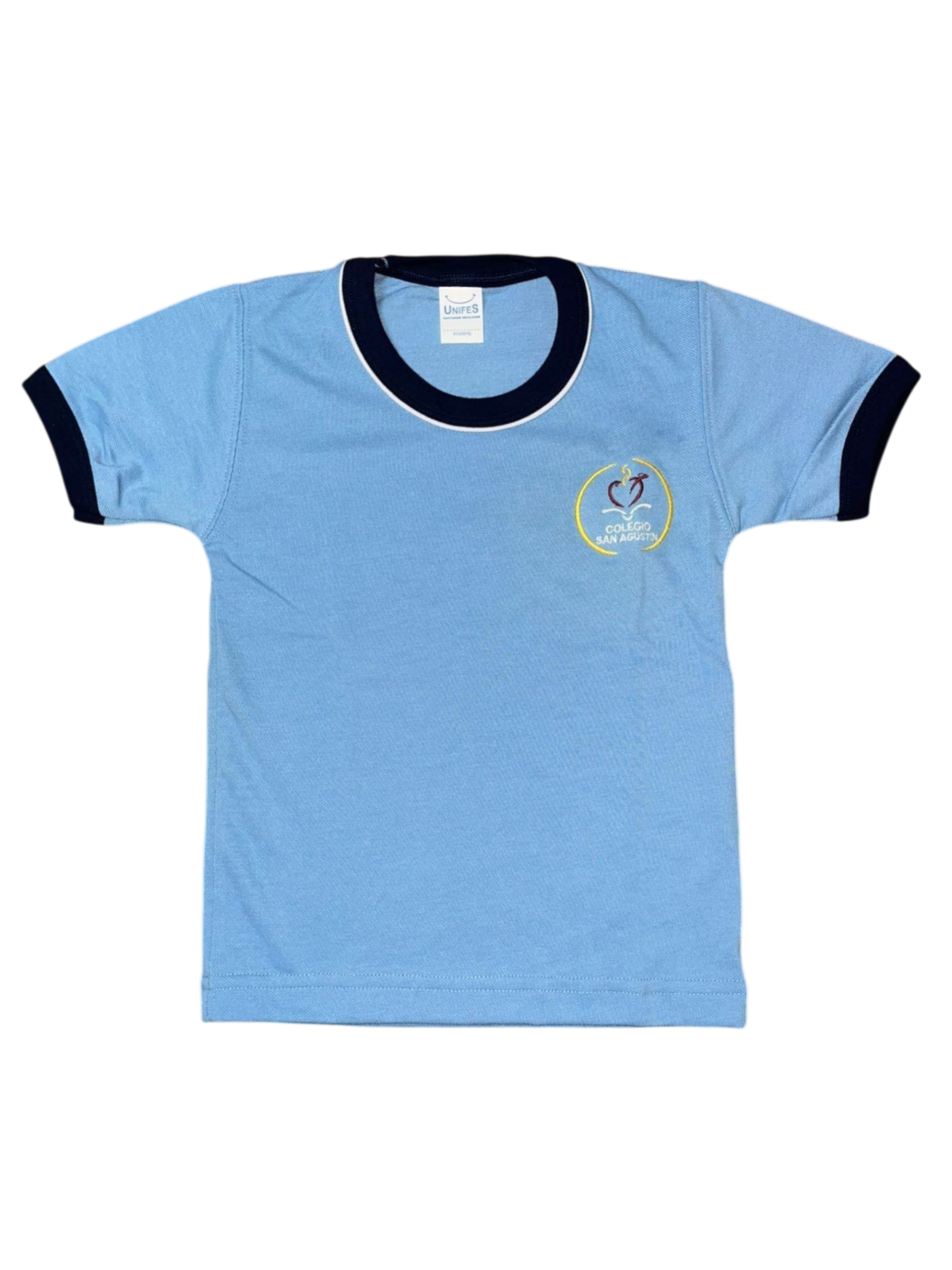 REMERA PIQUE CELESTE SA - Imagen 2