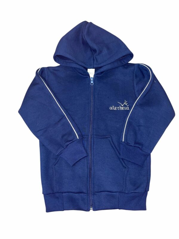 CAMPERA C/CAPUCHA AZUL ALETHEIA
