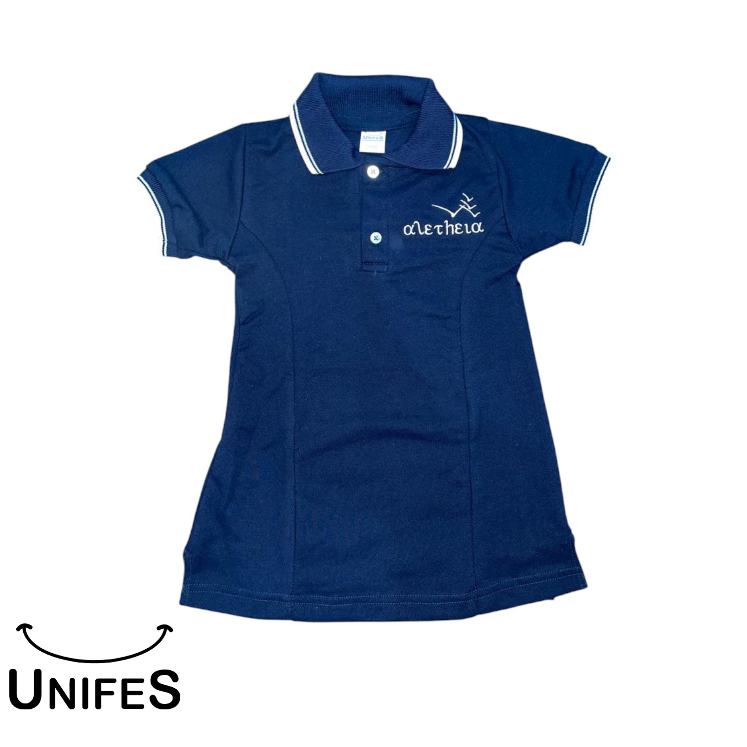 VESTIDO PIQUE AZUL ALETHEIA