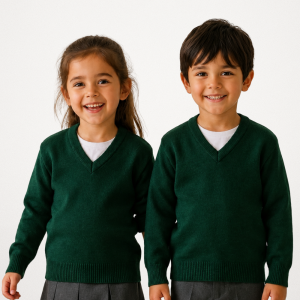 SWEATER VERDE ESCOTE V