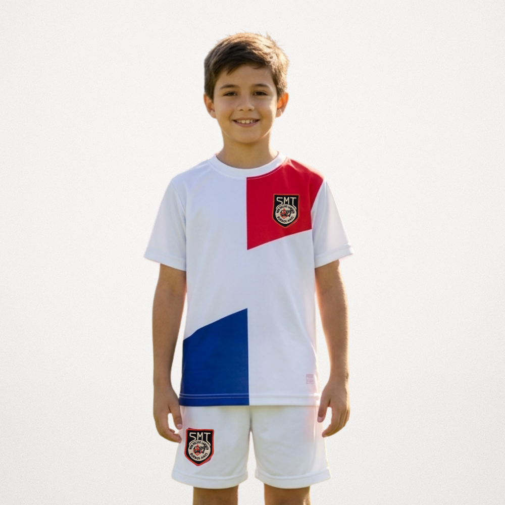 SHORT FUTBOL SMT BLANCO