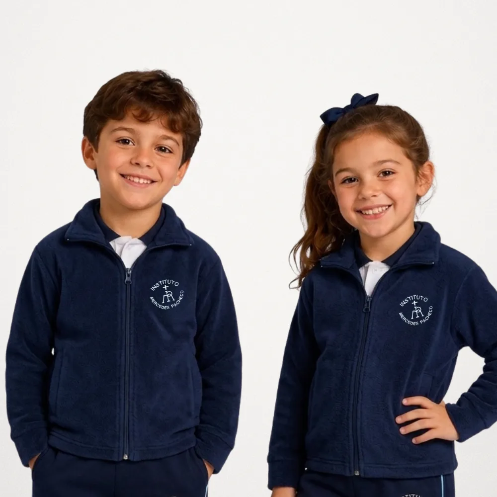 CAMPERA POLAR AZUL MERCEDES PACHECO